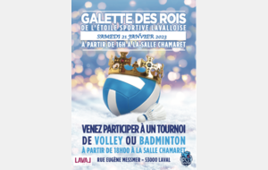 GALETTE DES ROIS DE L'ESL + TOURNOI  (REPONSE AVANT LE 6 JANVIER 2023)