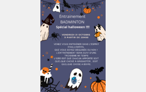 ENTRAINEMENT SOUS LE THEME D'HALLOWEEN