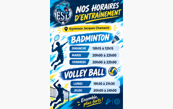 JOURS D'ENTRAINEMENTS