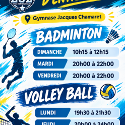 JOURS D'ENTRAINEMENTS